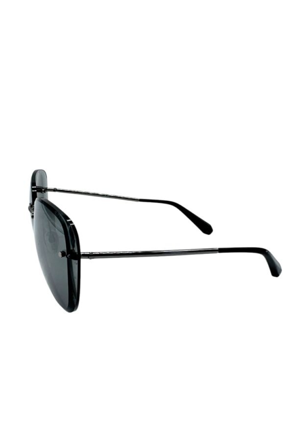 CHANEL  – SUNGLASSES ROUND BLACK - Image 4